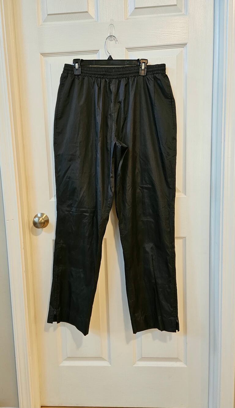 Sun Mountain Women's Rain Pants Black Waterproof Golf Rain Pants Size 2XL US 16